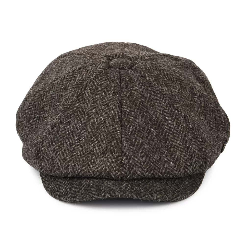 Casquettes Plates | Casquettes Plates^Failsworth Casquette Gavroche en Laine Britannique Rothbury marron foncé