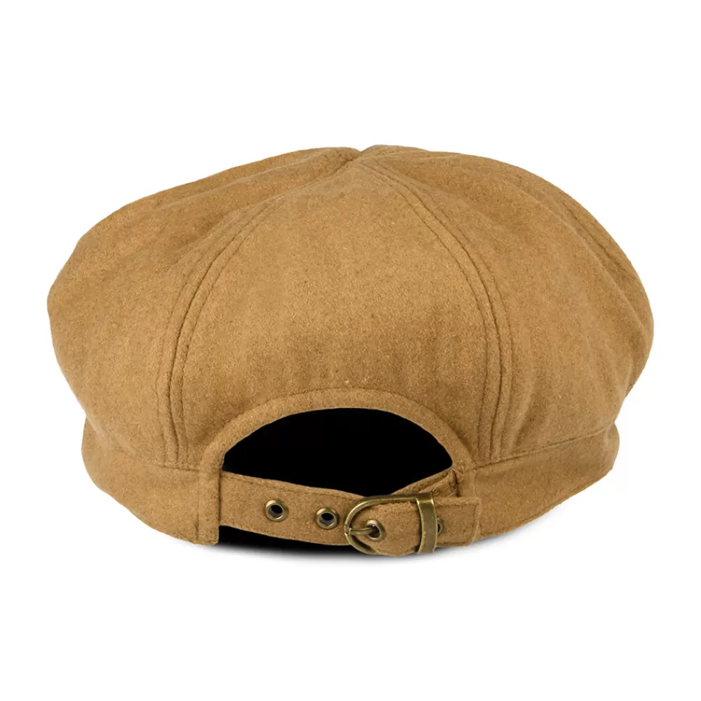 Chapeaux Hiver | Casquettes Plates^sur la tête Casquette Gavroche en Laine Mélangée camel SUR LA TÊTE