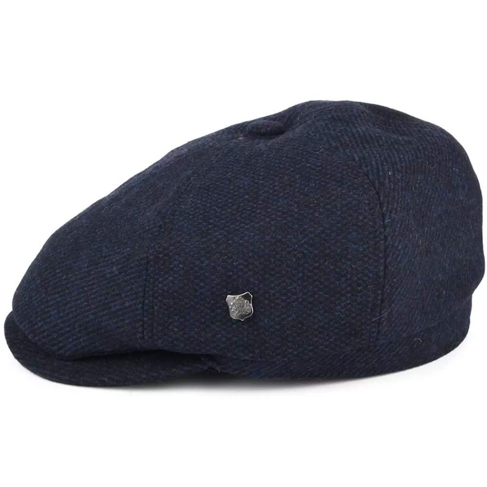 Casquettes Plates | Chapeaux Hiver^Failsworth Casquette Gavroche en Laine Mélangée Hudson Mix bleu marine