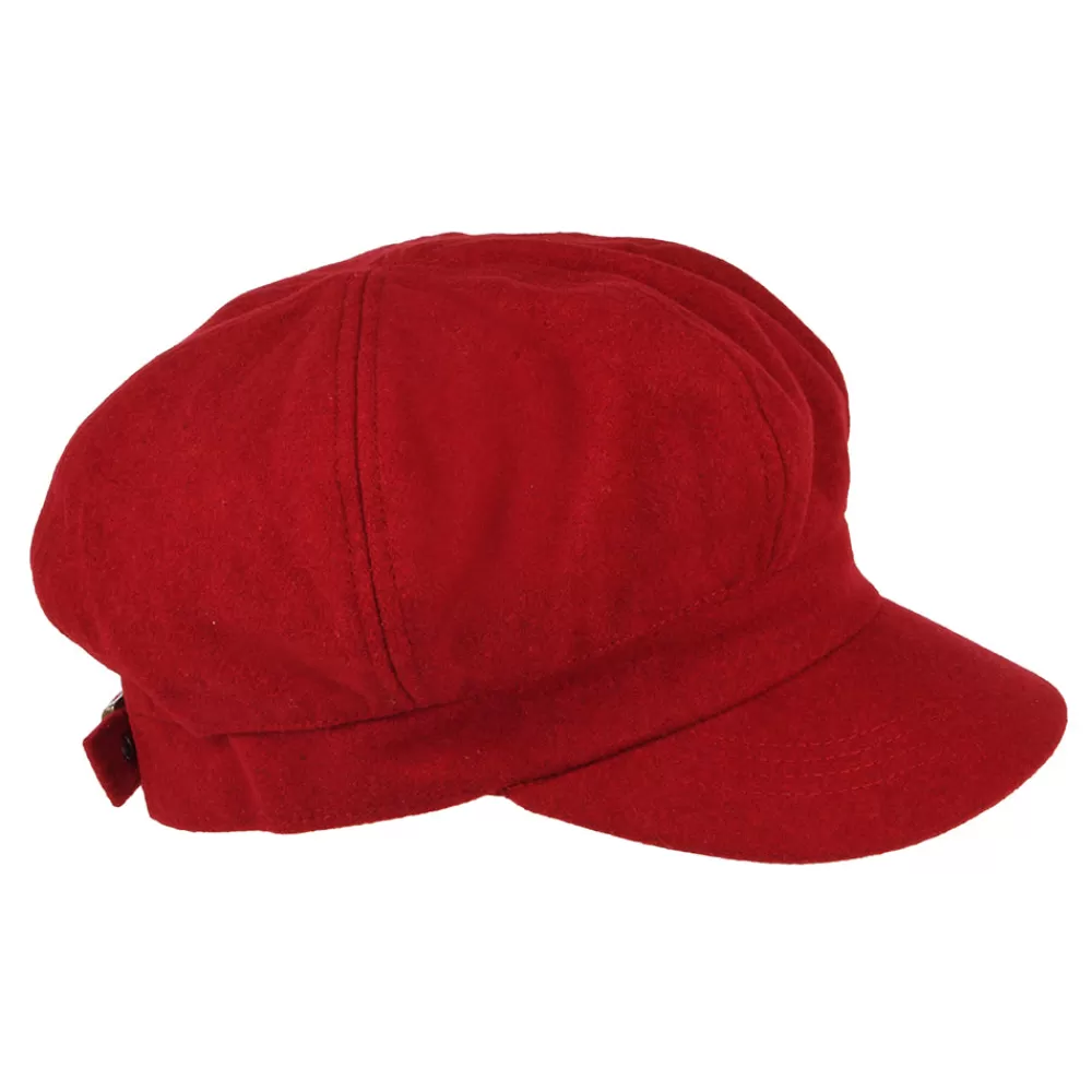 Chapeaux Hiver | Casquettes Plates^sur la tête Casquette Gavroche en Laine Mélangée rouge SUR LA TÊTE