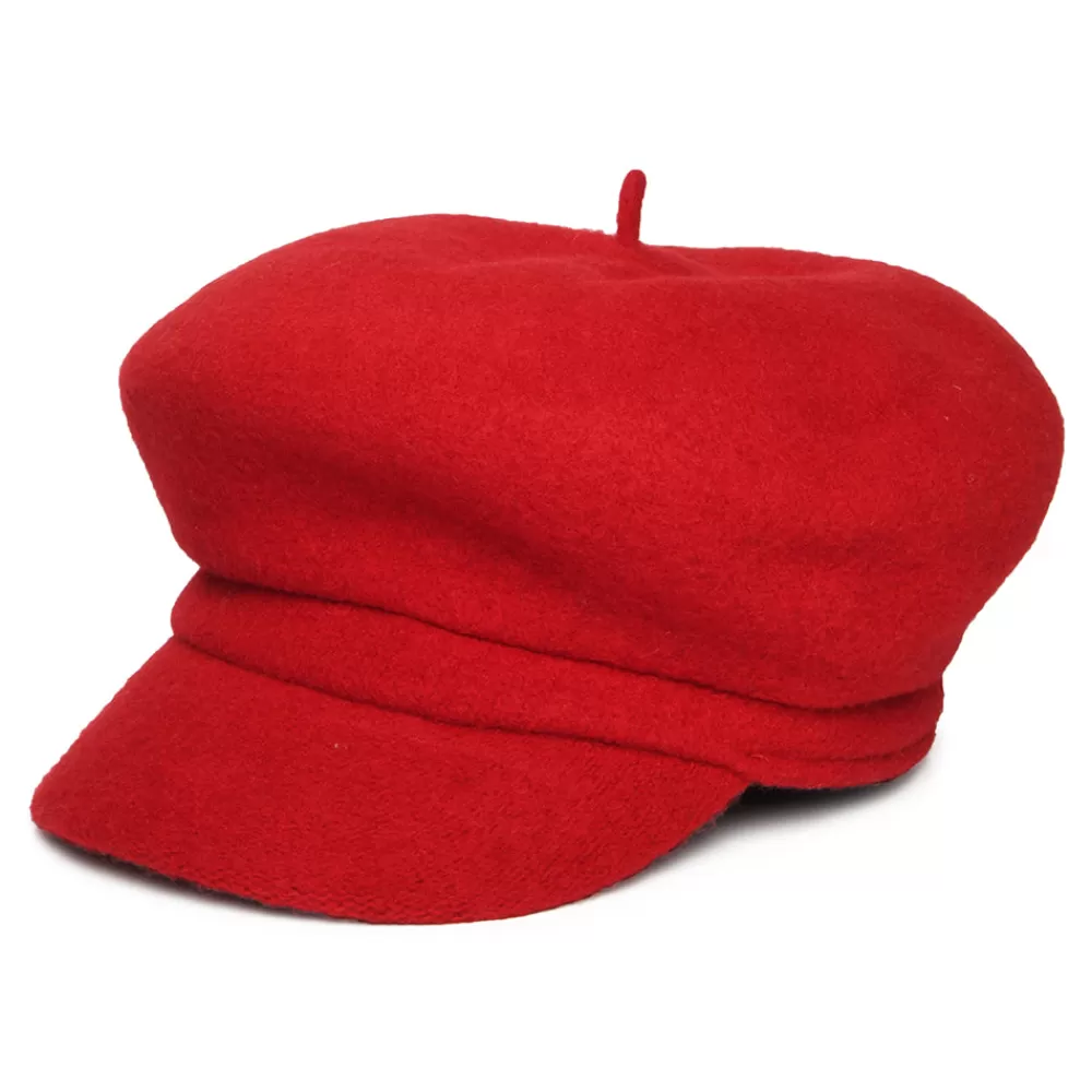 Chapeaux Hiver | Chapeaux Femme^Whiteley Casquette Gavroche en Laine Vanessa groseille