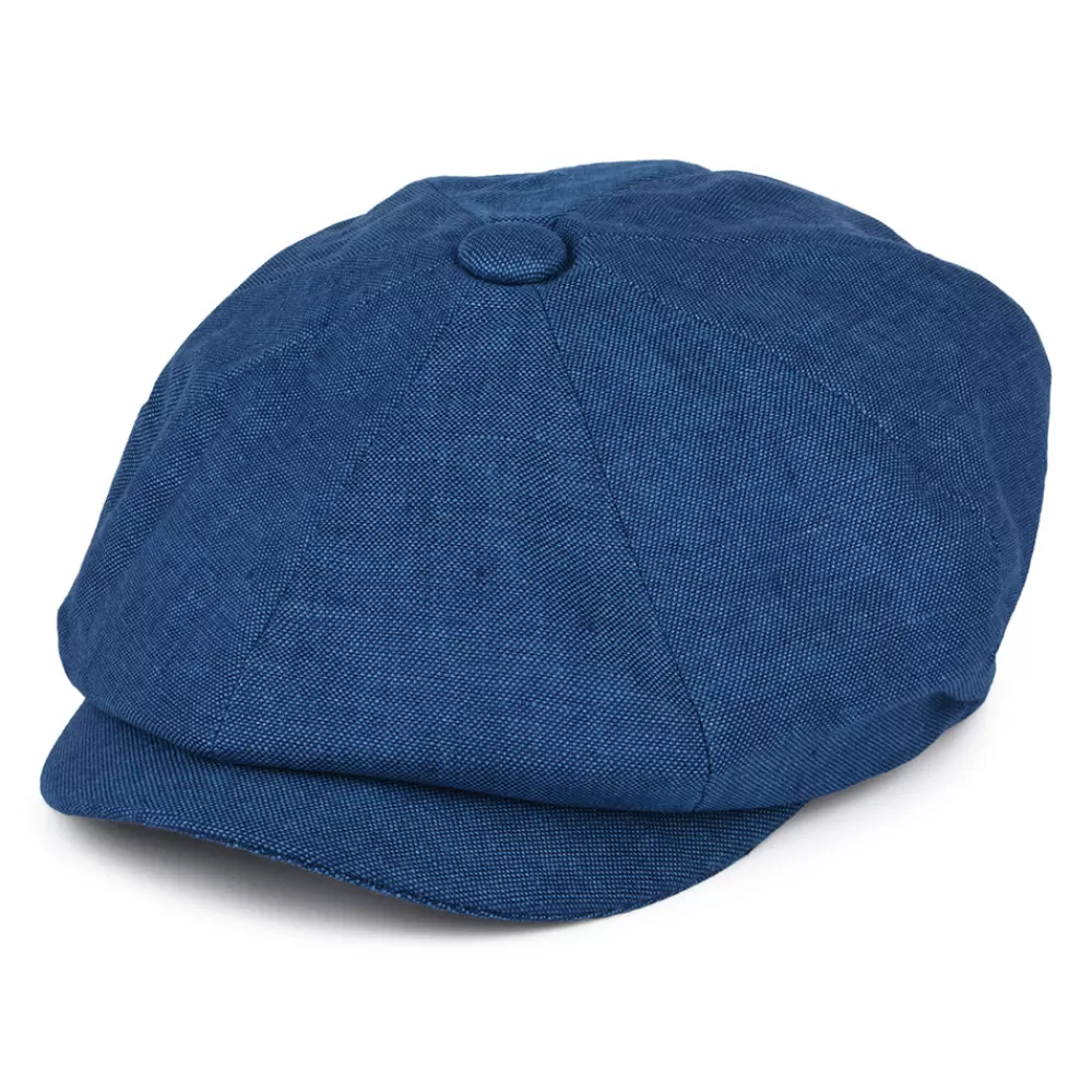 Casquettes Plates | Casquettes Femme^Failsworth Casquette Gavroche en Lin Alfie bleu