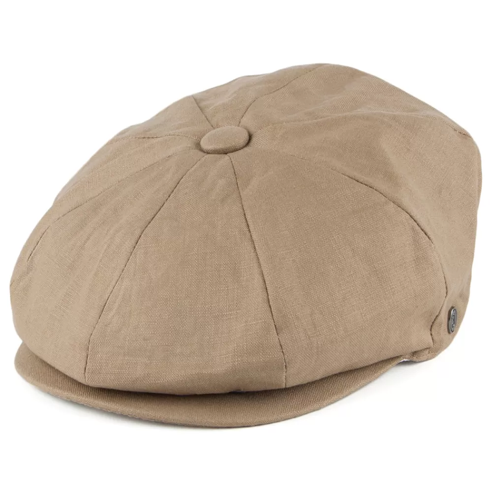 Casquettes Plates | Casquettes Femme^Jaxon & James Casquette Gavroche en Lin camel JAXON & JAMES