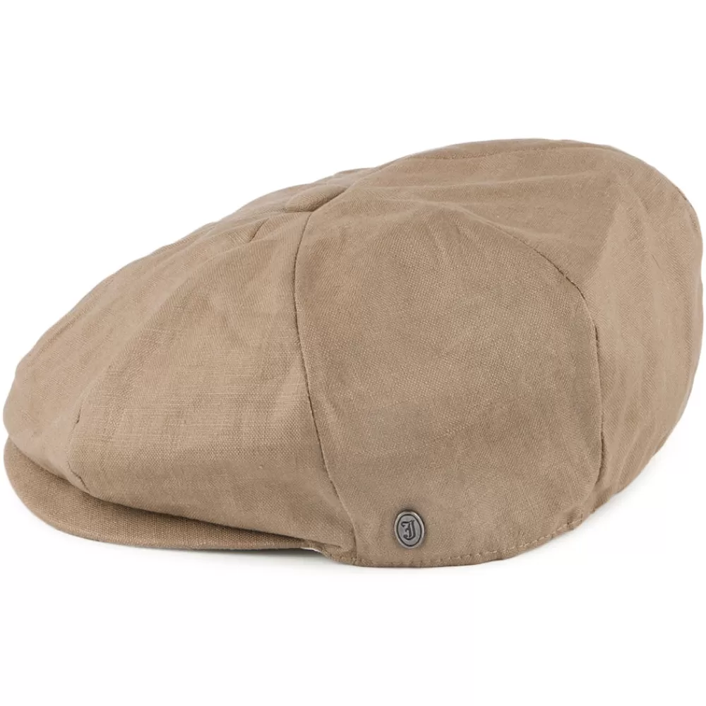 Casquettes Plates | Casquettes Femme^Jaxon & James Casquette Gavroche en Lin camel JAXON & JAMES