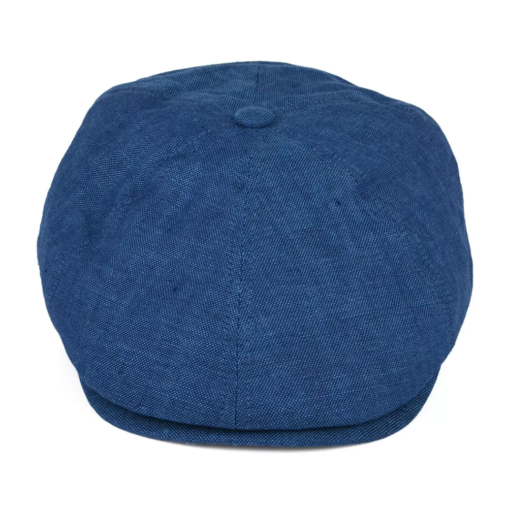Casquettes Plates | Casquettes Plates^Failsworth Casquette Gavroche en Lin Irlandais Hudson bleu