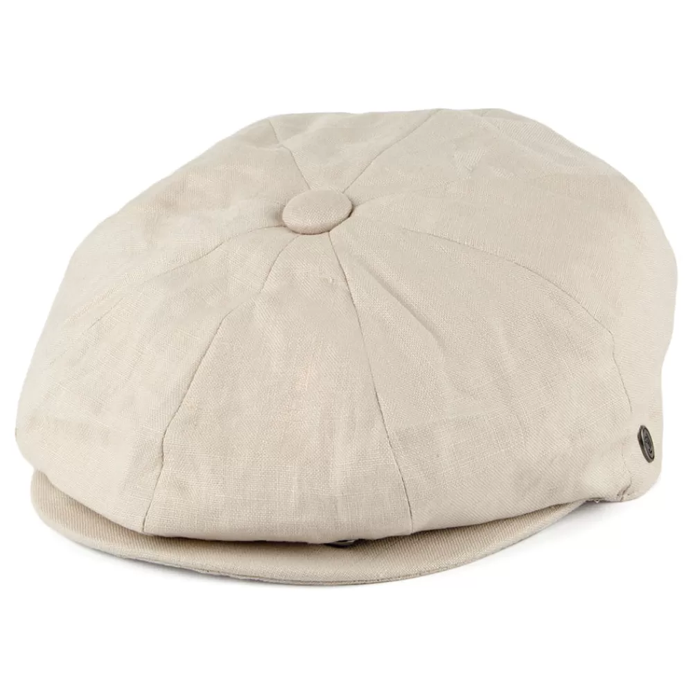 Casquettes Plates | Grandes Tailles^Jaxon & James Casquette Gavroche en Lin naturel JAXON & JAMES