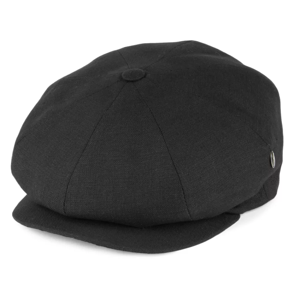 Casquettes Plates | Casquettes Femme^City Sport Casquette Gavroche en Lin noir