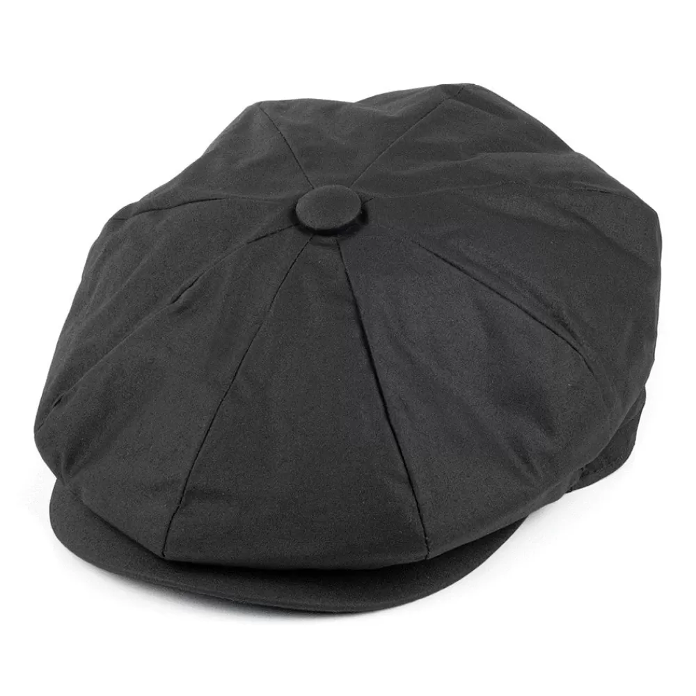 Chapeaux De Pluie | Casquettes Plates^Jaxon & James Casquette Gavroche en Toile Cirée noir JAXON & JAMES