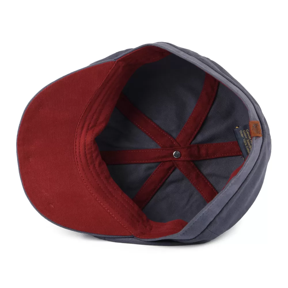 Casquettes Plates | Casquettes Plates^Failsworth Casquette Gavroche en Toile de Coton Hudson ardoise-brique