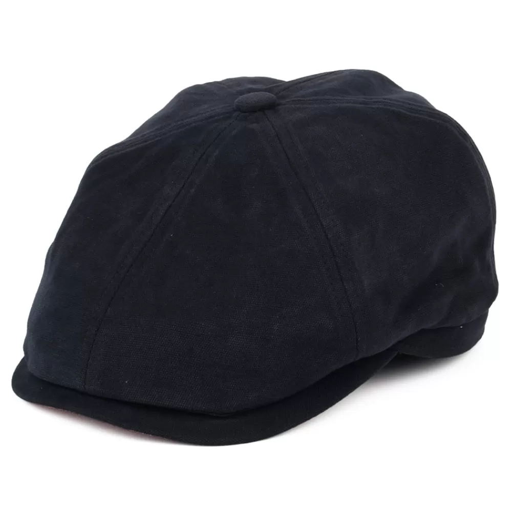 Casquettes Plates | Casquettes Plates^Failsworth Casquette Gavroche en Toile de Coton Hudson bleu marine-saumon