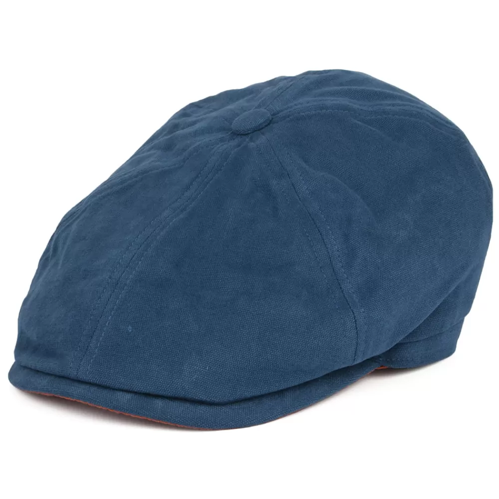 Casquettes Plates | Casquettes Plates^Failsworth Casquette Gavroche en Toile de Coton Hudson bleu sarcelle-argile