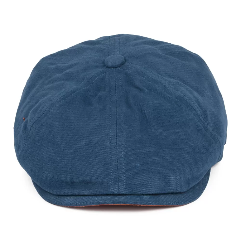 Casquettes Plates | Casquettes Plates^Failsworth Casquette Gavroche en Toile de Coton Hudson bleu sarcelle-argile