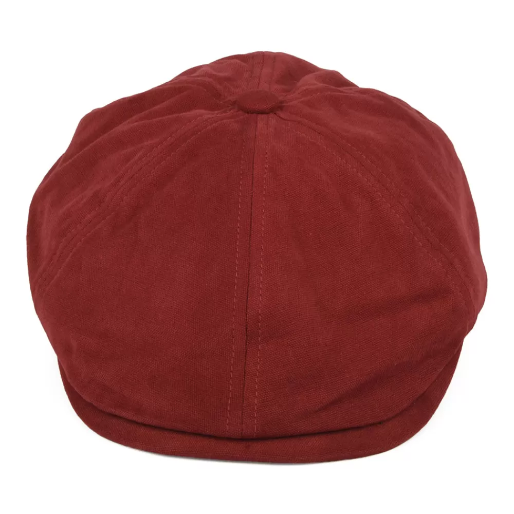 Casquettes Plates | Casquettes Plates^Failsworth Casquette Gavroche en Toile de Coton Hudson rouge brique-khaki