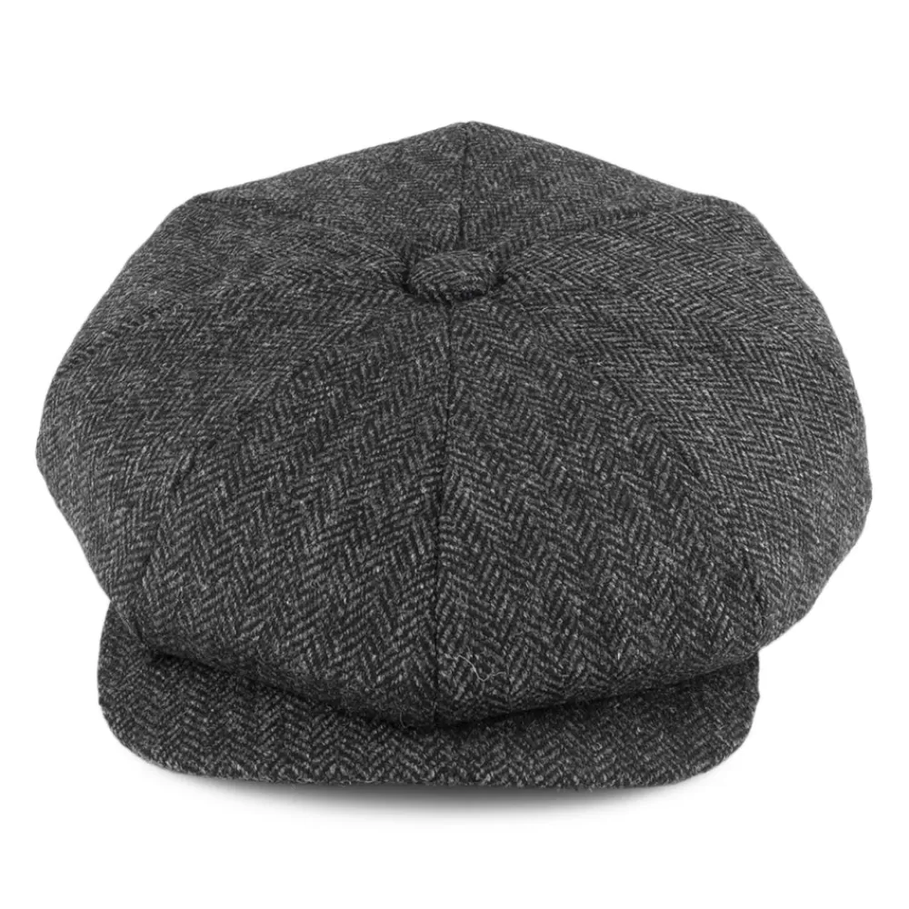 Casquettes Plates | Chapeaux Hiver^Christys Casquette Gavroche en Tweed à Chevrons Country anthracite