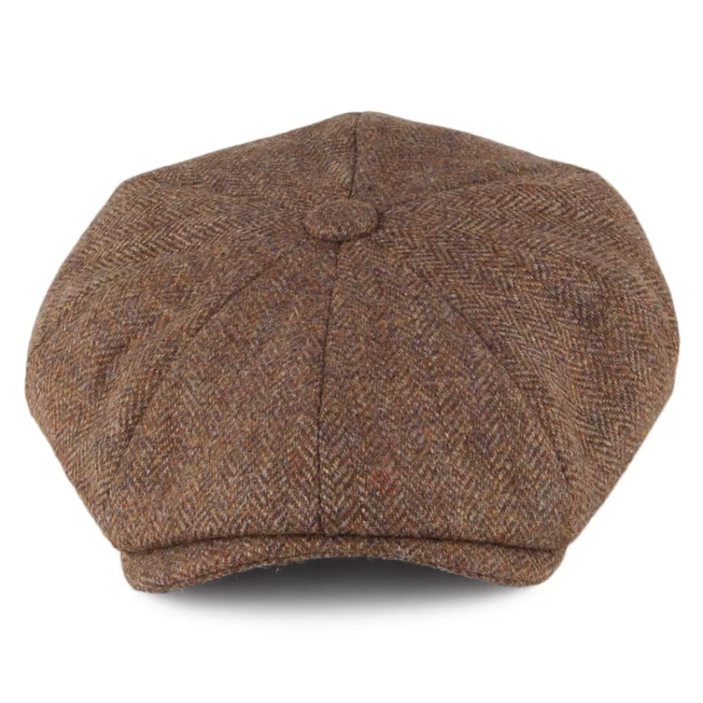 Casquettes Plates | Chapeaux Hiver^Christys Casquette Gavroche en Tweed à Chevrons Country marron