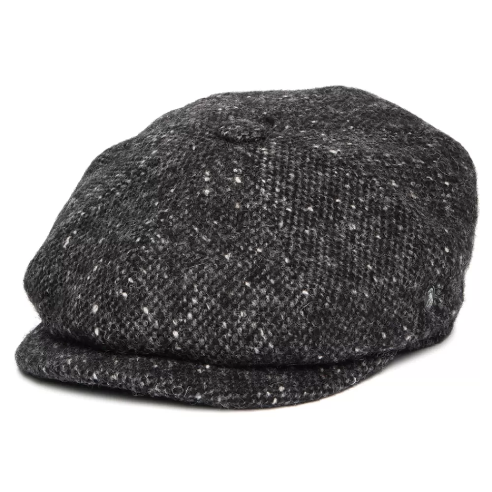 Casquettes Plates | Chapeaux Hiver^City Sport Casquette Gavroche en Tweed du Donegal Chiné Calotte Profonde anthracite