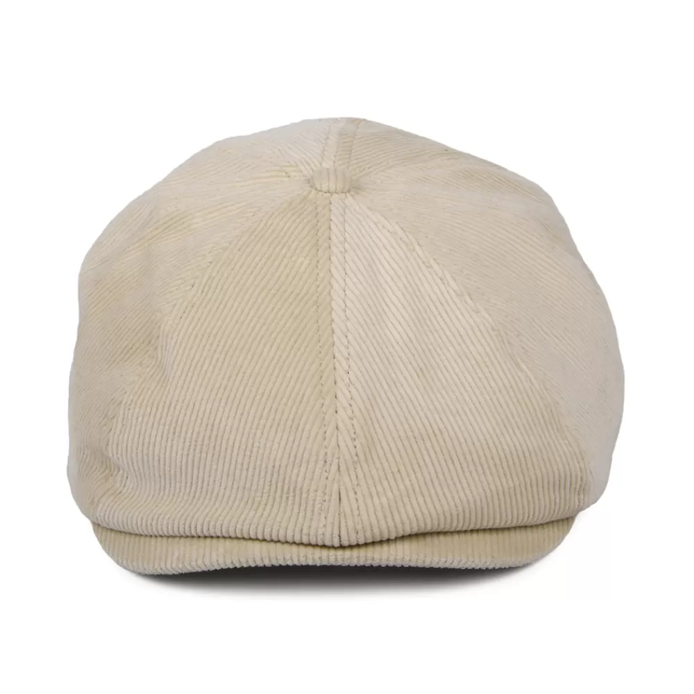Casquettes Plates | Casquettes Plates^Brixton Casquette Gavroche en Velours Côtelé Brood Lightweight X Snap blanc cassé