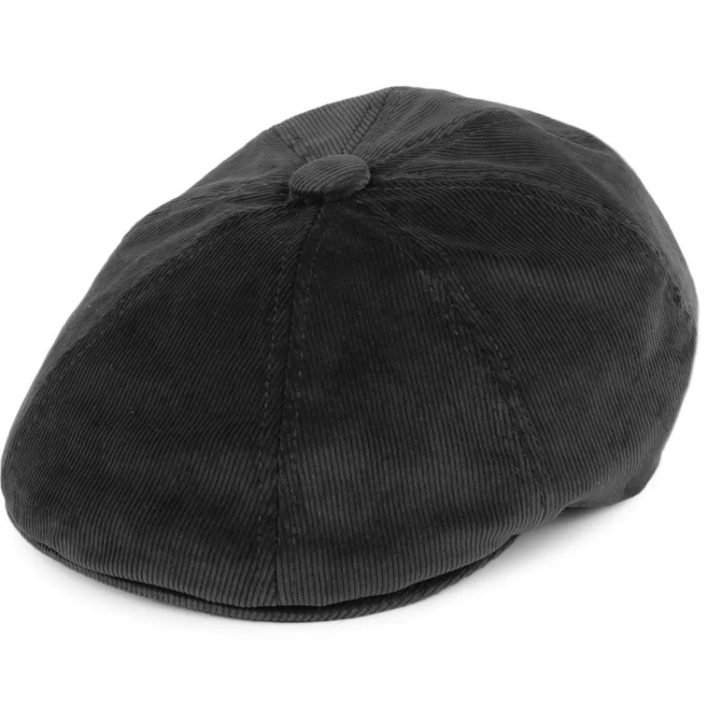 Casquettes Plates | Casquettes Femme^Kangol Casquette Gavroche en Velours Côtelé Hawker noir