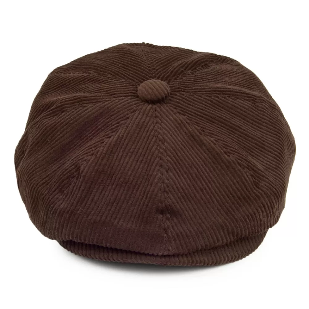 Casquettes Plates | Casquettes Femme^Jaxon & James Casquette Gavroche en Velours Côtelé marron JAXON & JAMES