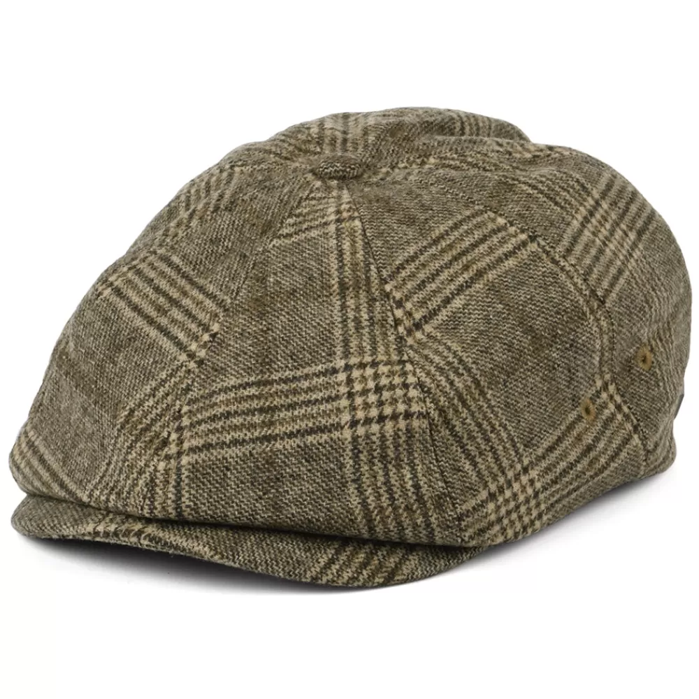 Casquettes Plates | Grandes Tailles^Brixton Casquette Gavroche Légère à Carreaux Brood sable-avoine