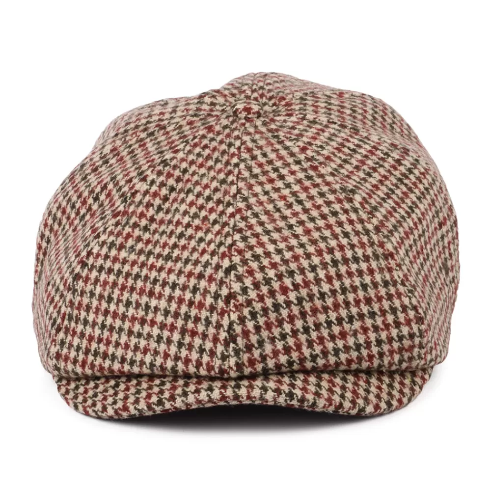 Casquettes Plates | Grandes Tailles^Brixton Casquette Gavroche Légère Pied-de-Poule Brood canneberge-camel