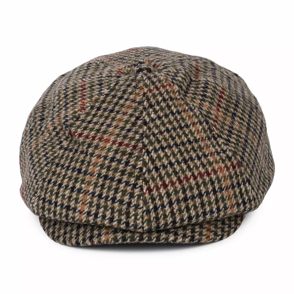 Casquettes Plates | Casquettes Plates^Brixton Casquette Gavroche Pied-de-Poule Brood olive-beige-noir