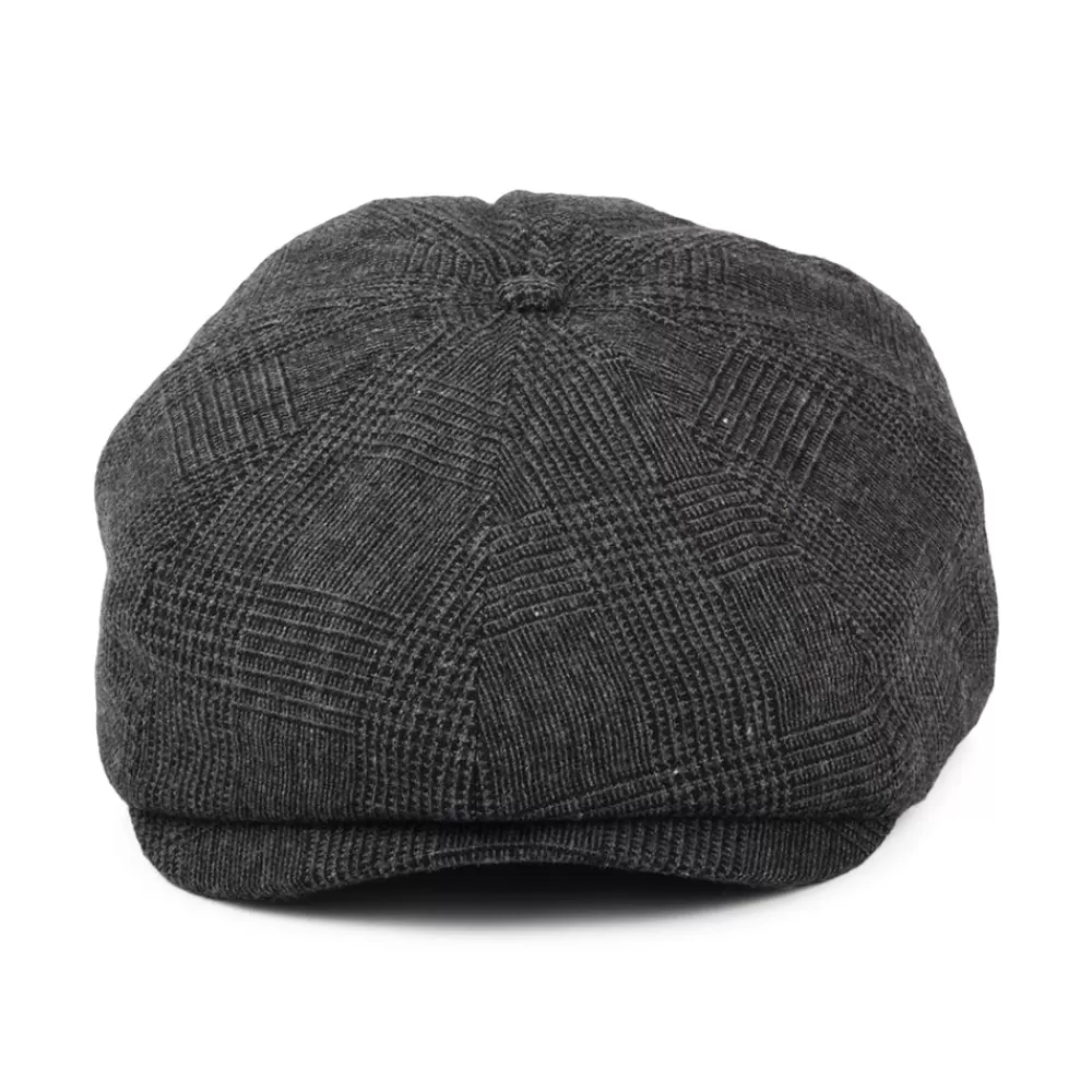 Casquettes Plates | Grandes Tailles^Brixton Casquette Gavroche Prince-de-Galles Brood anthracite
