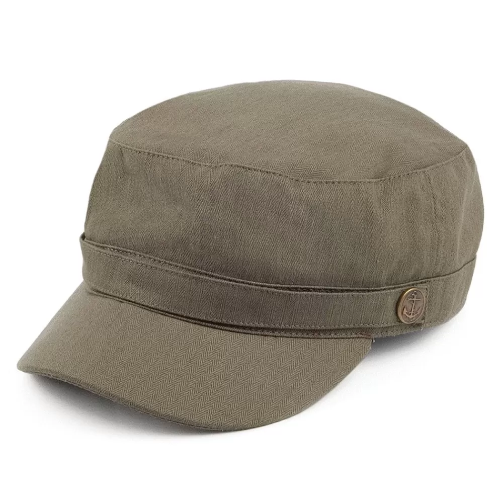 Casquettes Militaires | Casquettes Homme^Jaxon & James Casquette Militaire à Chevrons olive JAXON & JAMES
