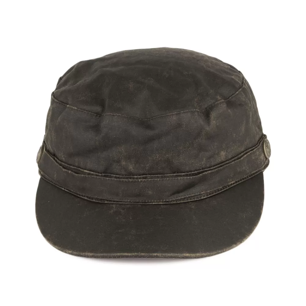 Casquettes Militaires | Casquettes Homme^Jaxon & James Casquette Militaire en Coton à Effet Usé marron JAXON & JAMES