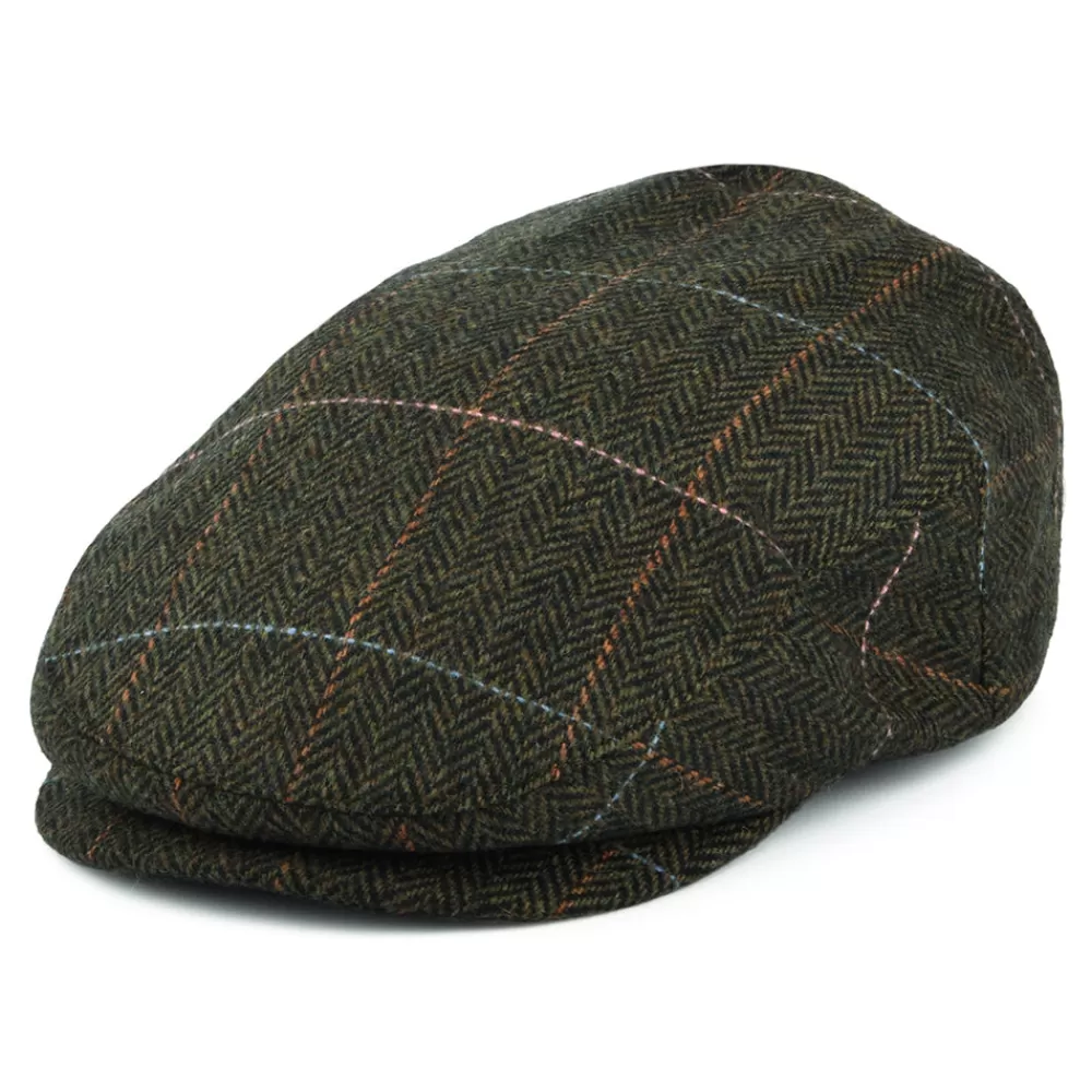 Casquettes Plates | Grandes Tailles^Brixton Casquette Plate à Carreaux et Chevrons Hooligan bronze-noir