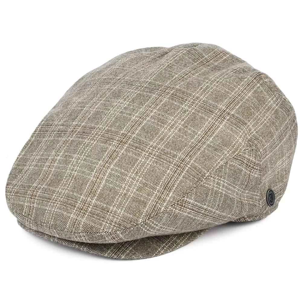 Casquettes Plates | Casquettes Plates^Jaxon & James Casquette Plate à Carreaux Grantville beige sable JAXON & JAMES