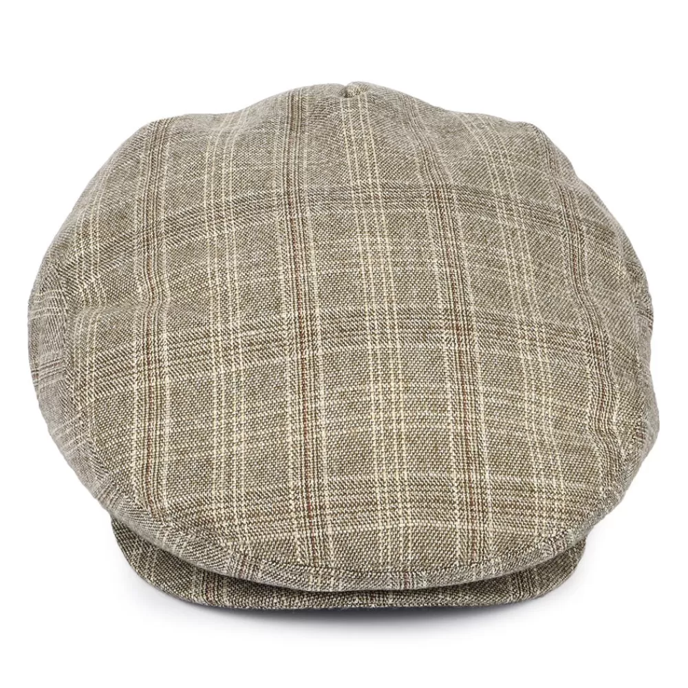 Casquettes Plates | Casquettes Plates^Jaxon & James Casquette Plate à Carreaux Grantville beige sable JAXON & JAMES