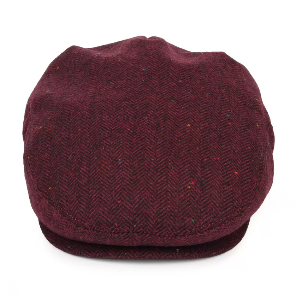Casquettes Plates | Casquettes Plates^Jaxon & James Casquette Plate à Chevrons Hillcrest bordeaux-noir JAXON & JAMES