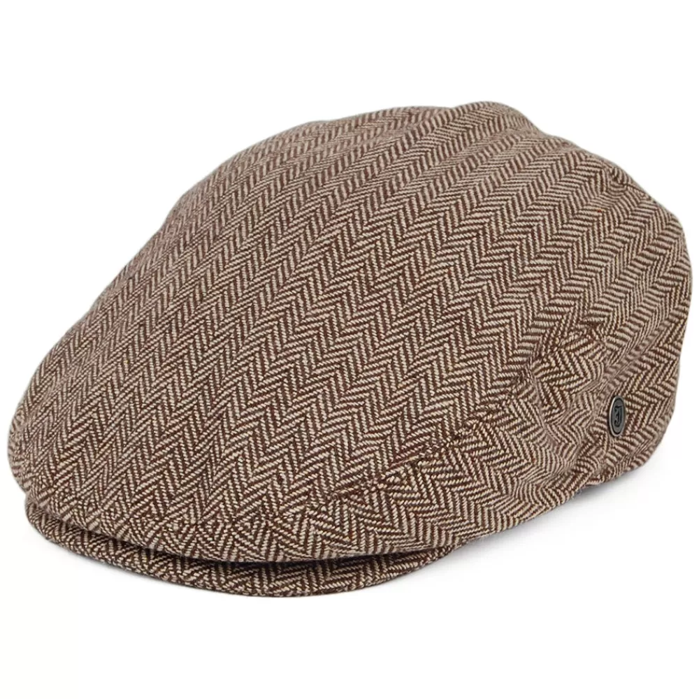 Casquettes Plates | Casquettes Femme^Jaxon & James Casquette Plate à Chevrons marron foncé JAXON & JAMES