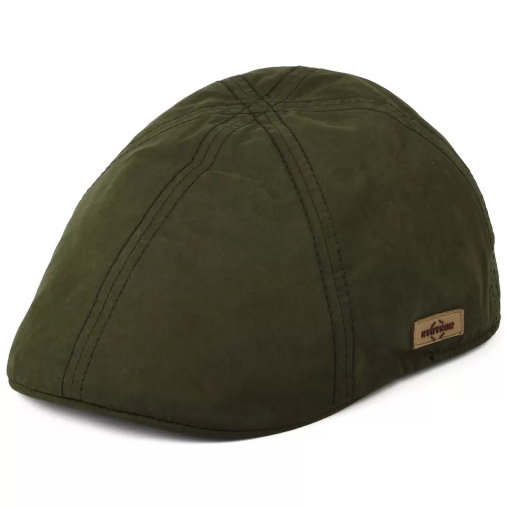 Casquettes Plates | Chapeaux De Pluie^Stetson Casquette Plate Bec-de-Canard en Coton Ciré olive
