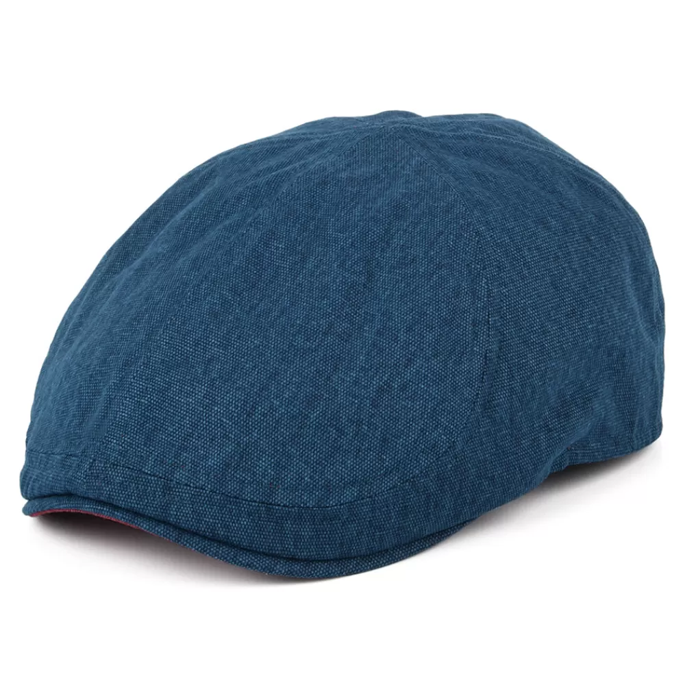 Casquettes Plates | Casquettes Plates^Failsworth Casquette Plate Bec-de-Canard en Coton Porto bleu sarcelle-rouge