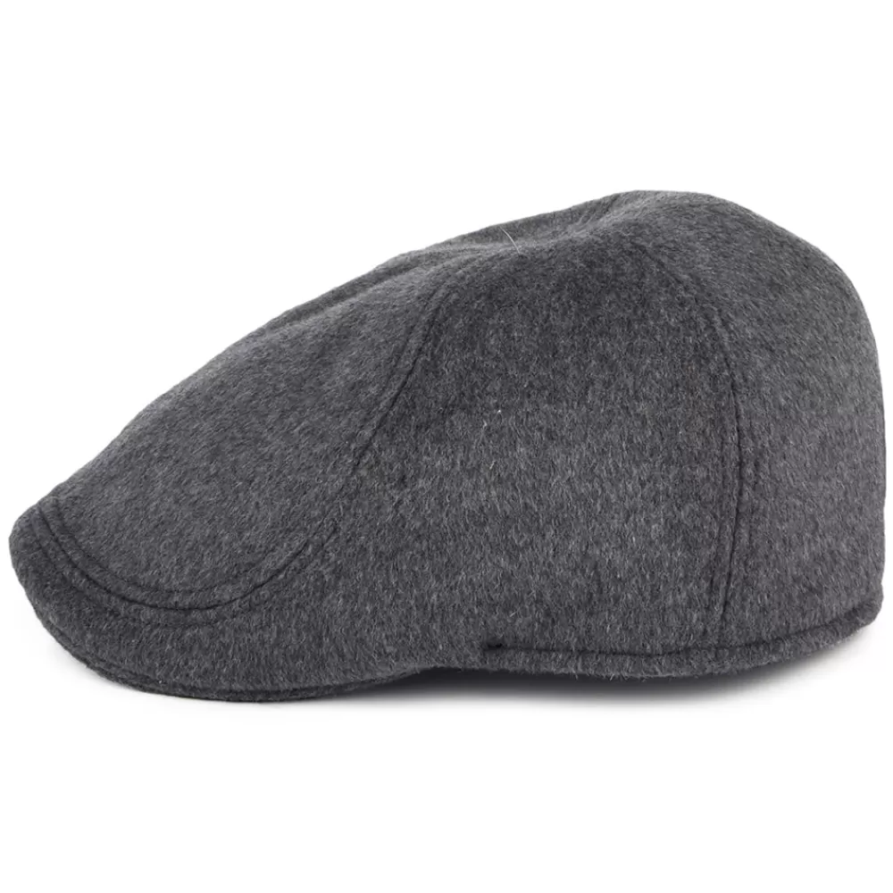 Casquettes Plates | Chapeaux Hiver^Failsworth Casquette Plate Bec-de-Canard en Laine Brossée Mélangée Porto gris