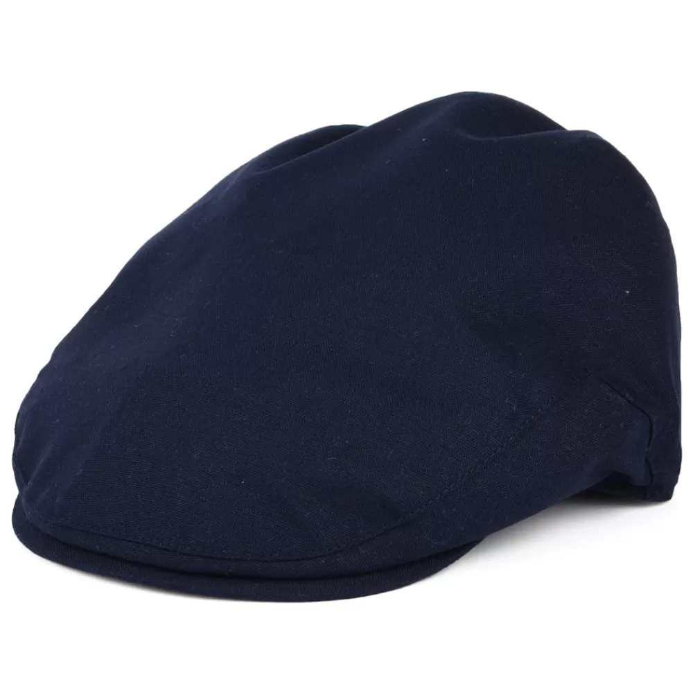 Casquettes Plates | Casquettes Plates^Christys Casquette Plate en Coton et Lin Balmoral bleu marine