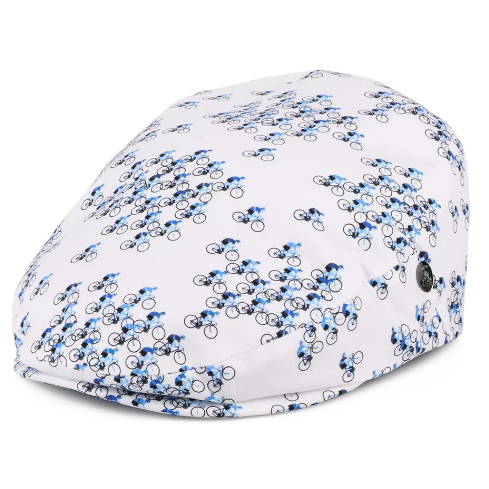 Casquettes Plates | Grandes Tailles^City Sport Casquette Plate en Coton Tour de Vélo blanc-bleu