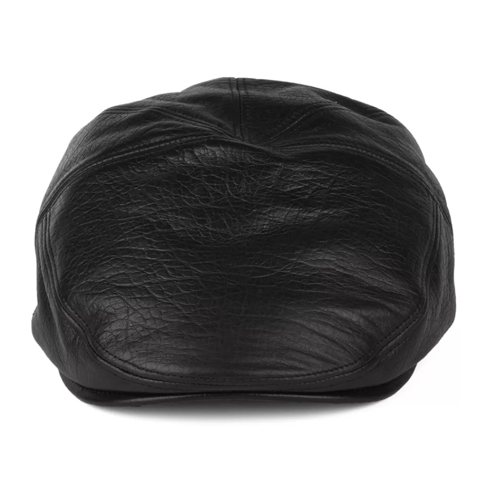 Casquettes Plates | Casquettes Plates^Bailey Casquette Plate en Cuir Reffell noir