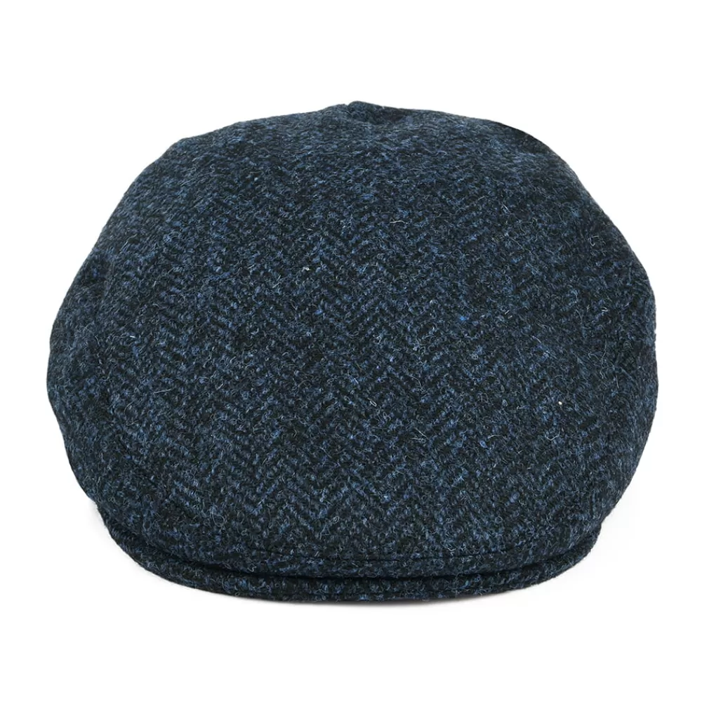 Casquettes Plates | Casquettes Femme^Failsworth Casquette Plate en Harris Tweed à Chevrons Stornoway bleu