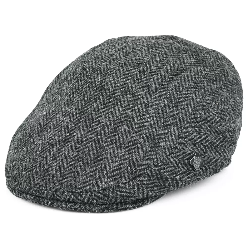 Casquettes Plates | Casquettes Femme^Failsworth Casquette Plate en Harris Tweed à Chevrons Stornoway gris