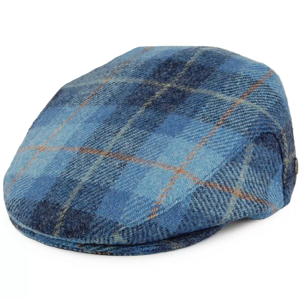 Casquettes Plates | Grandes Tailles^Jaxon & James Casquette Plate en Harris Tweed Bay River bleu-bleu marine JAXON & JAMES