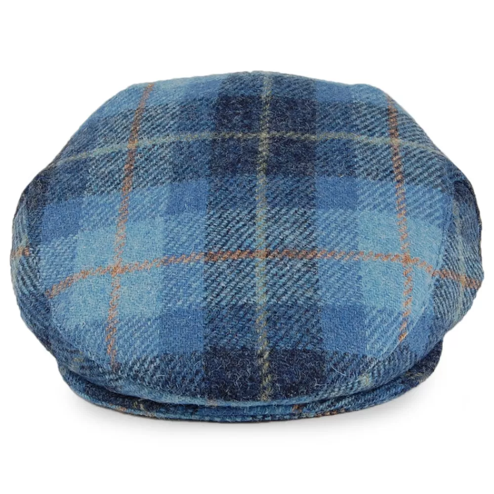 Casquettes Plates | Grandes Tailles^Jaxon & James Casquette Plate en Harris Tweed Bay River bleu-bleu marine JAXON & JAMES