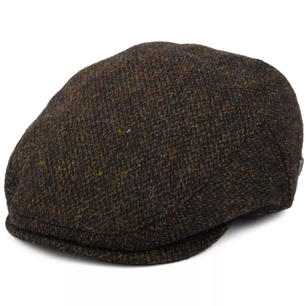 Casquettes Plates | Chapeaux Hiver^Jaxon & James Casquette Plate en Harris Tweed Ferness mousse-marron JAXON & JAMES
