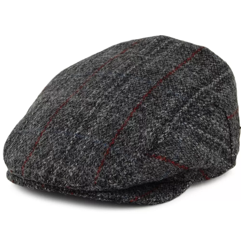 Casquettes Plates | Casquettes Plates^Jaxon & James Casquette Plate en Harris Tweed Loch Alsh mélange de gris JAXON & JAMES