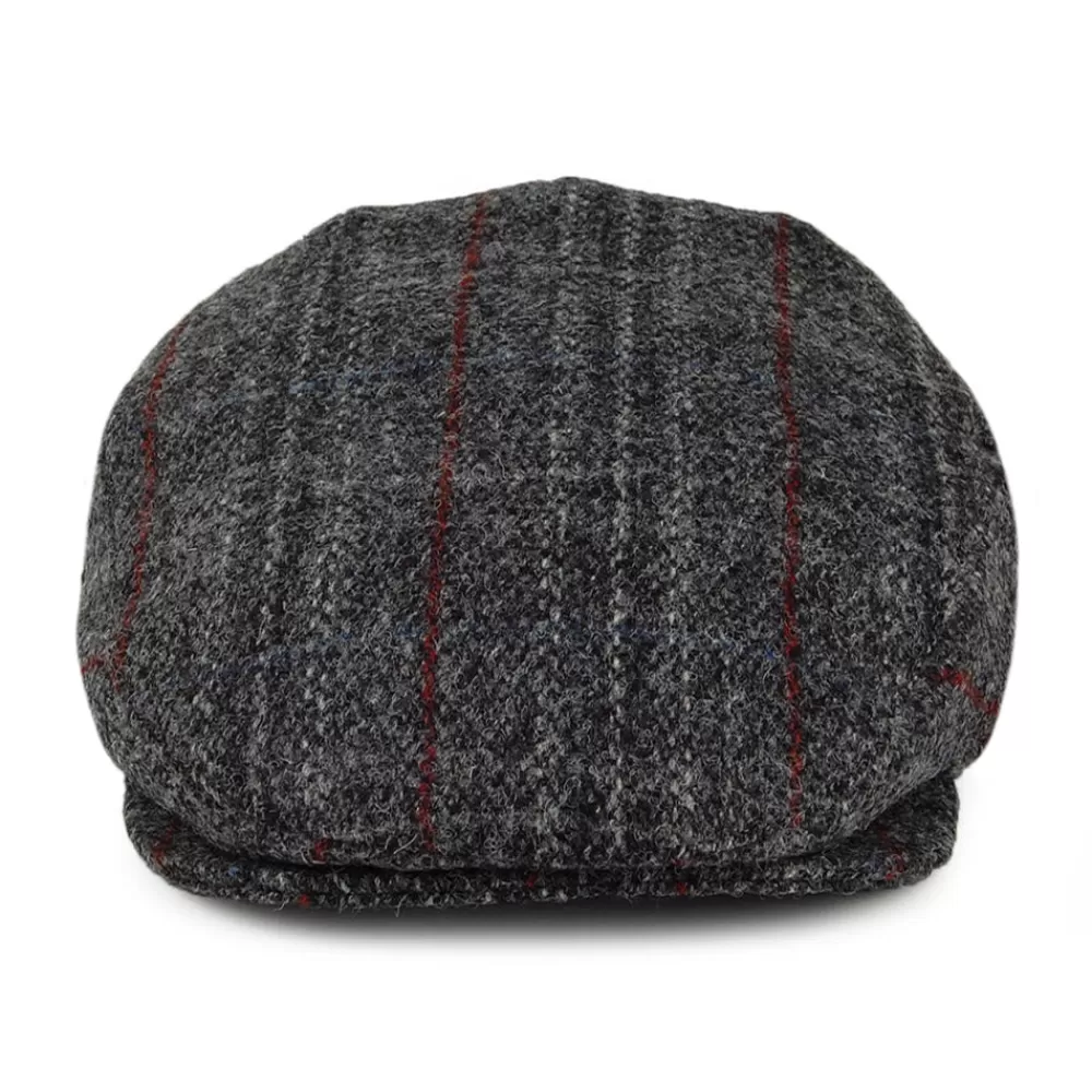 Casquettes Plates | Casquettes Plates^Jaxon & James Casquette Plate en Harris Tweed Loch Alsh mélange de gris JAXON & JAMES
