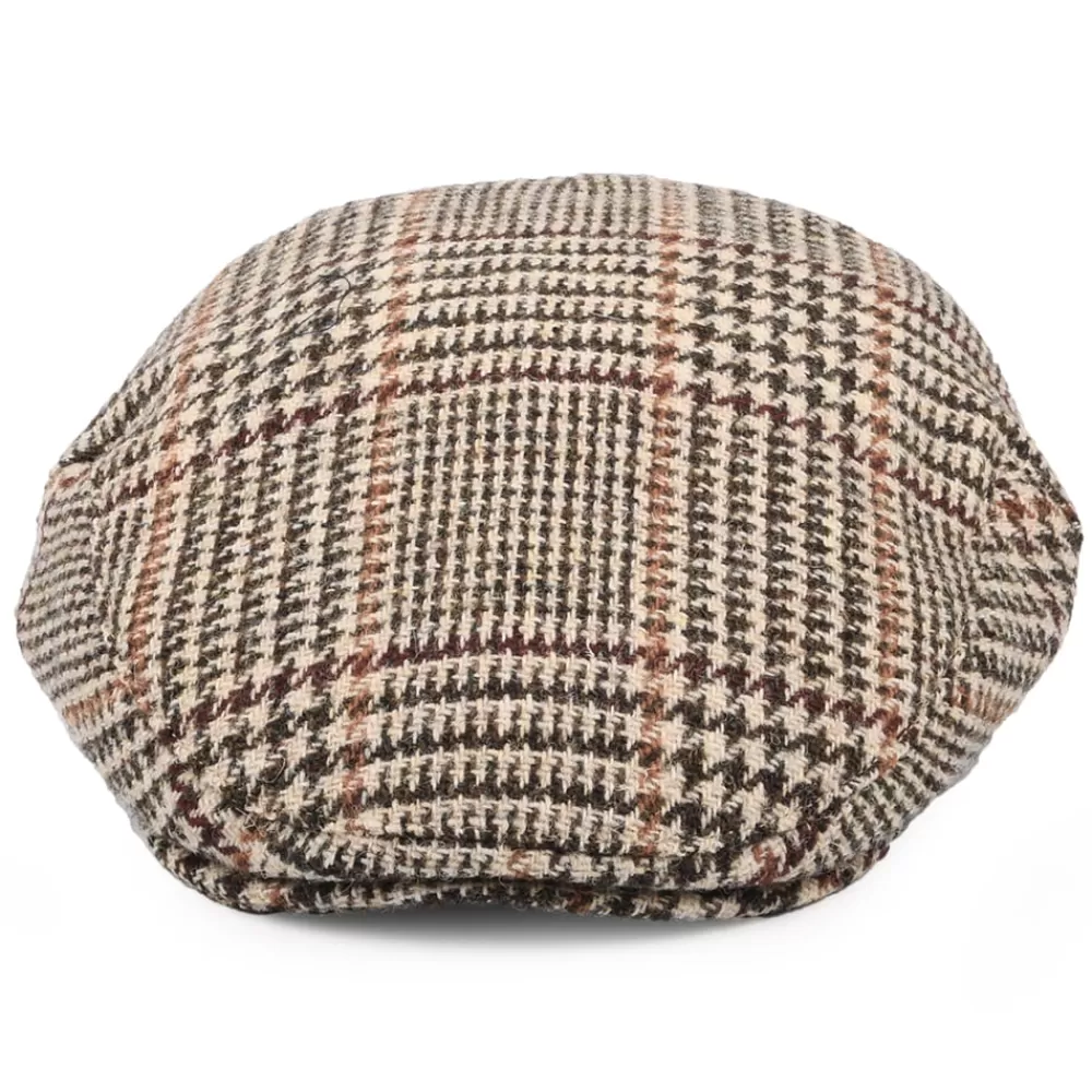 Casquettes Plates | Grandes Tailles^Jaxon & James Casquette Plate en Harris Tweed Locheport marron-beige sable JAXON & JAMES