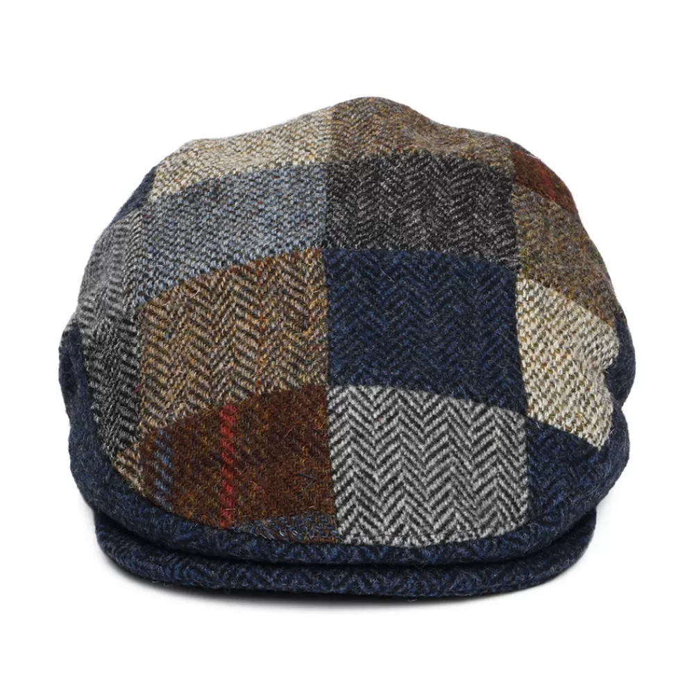 Casquettes Plates | Chapeaux Hiver^Denton Casquette Plate en Harris Tweed Patch Cheshire multicolore