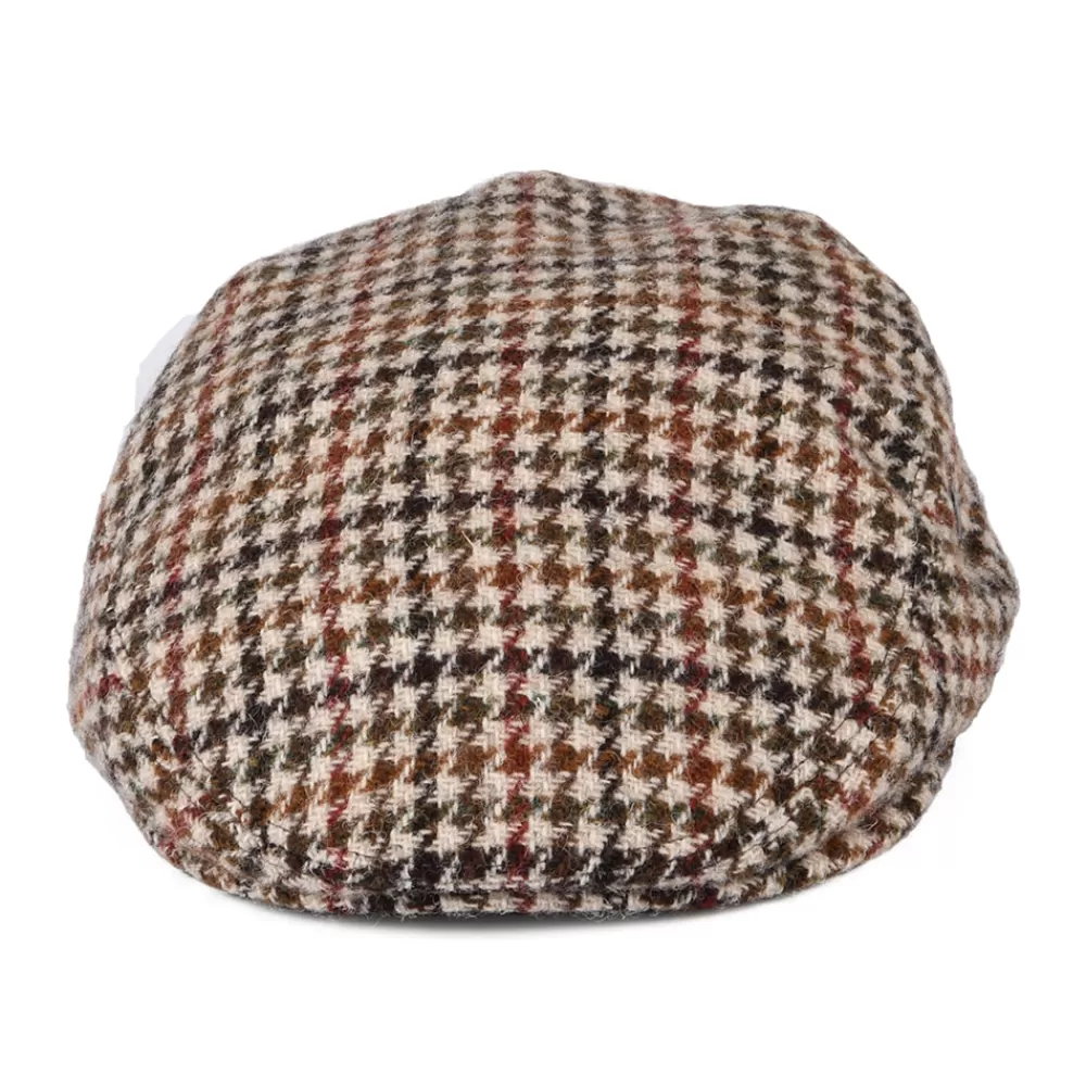 Casquettes Plates | Casquettes Plates^City Sport Casquette Plate en Harris Tweed Pied-de-Poule crème-olive-marron